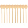 teemando® 10 X Brand Round Wooden Cooking Spoons 25cm Cooking