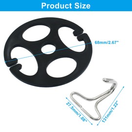 Unlorspy 24 Pieces Car Seat Cover Plum Plate Metal Hooks,12Pcs Black Plastic Car Seat Covers Chucks & 12PCS Silver Metal Hooks Locking Clips, Car Seat Cushion Fixing Chucks Accessories for Car Seat