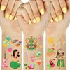 Hawaiian Temporary Tattoo Sticker Set (10-Pack) - Exotic Designs for