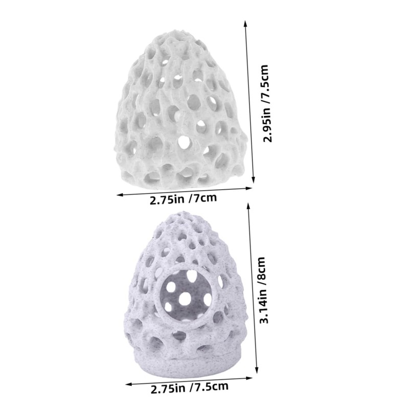 Totority 2pcs Shrimp Hide: Betta Fish Hideout Aquarium Dome Shrimp