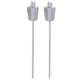 American Mantle Patio/Garden Oil Torch - Stainless Steel - Fibre Glass Wick - Set of 2 Pieces