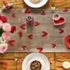 Artoid Mode Wood Love Valentine's Table Runner, Seasonal Anniversary Kitchen