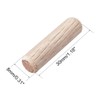 uxcell 0.31"x1.18"(8x30mm) Wooden Dowel Pin Wood Kiln Dried Fluted Beveled