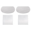 sourcing map 4pcs Stainless Steel Clay Scraper Set Pottery Metal