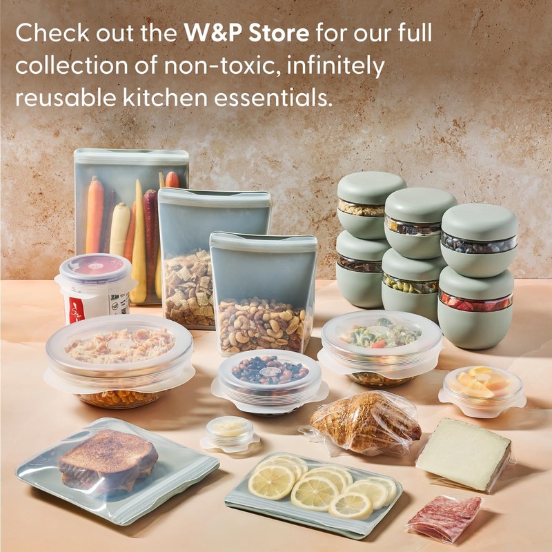 W&P Ice Ball Box Silicone Circular Ice Tray with Lid