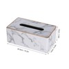 Ciieeo Elegant Marble Tissue Box Desktop Tissue Dispenser Decorative Home