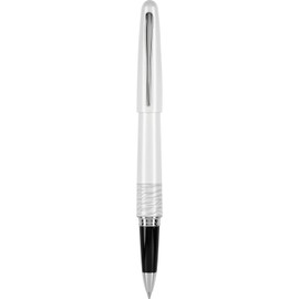 PILOT MR Animal Collection Gel Roller Pen in Gift Box, Matte White Barrel with White Tiger Accent, Fine Point Stainless Steel Nib, Refillable Black Ink (91234)