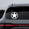 Military Star Vinyl Stickers 2-Pack – Waterproof Removable Car Decals