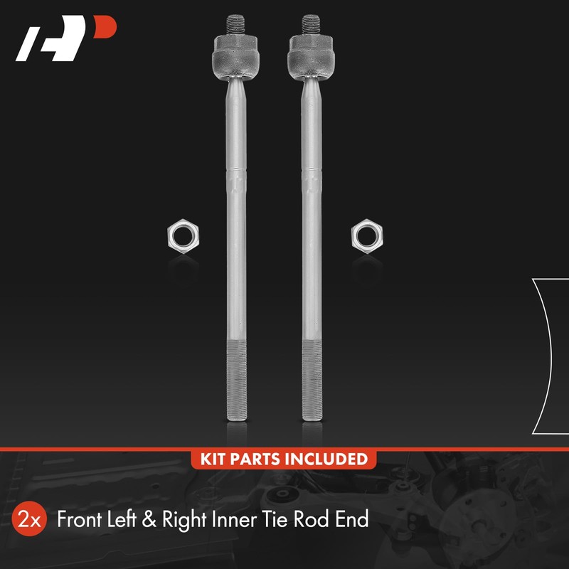 A-Premium 2 x Front Inner Tie Rod Ends, Compatible with