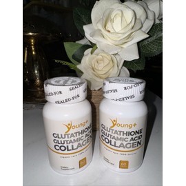 Young+ Beauty, Glutathione, Collagen, & Glutamic Acid, All-in-One Capsule (2packs)
