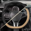 COFIT D-Shape Car Steering Wheel Cover for 37-38 cm, Scratch-Resistant