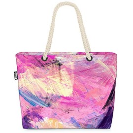 VOID Colour Play Pink Beach Bag Shopper 58 x 38 x 16 cm 23L XXL Shopping Bag Travel Bag Beach Bag