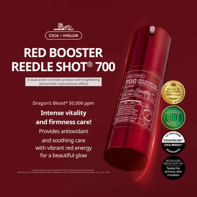 Vt Cosmetics Sérum Red Booster Reedle Shot 700 30ml