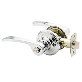 Copper Creek KL2230PS Scandinavian Privacy Kash Non-Handed Lever, Polished Stainless