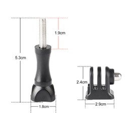 HSU Gopro Mount Action Camera Accessories Knob Screw Stand Mount for GoPro Hero 12/11/10/9/ 8/7/6/5/4/3+/3/2/1 HD/AKASO Campark Other Action Cameras (6pcs)