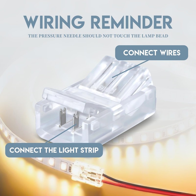 Innfeeltech Pack of 20 Strip Connector Wire Quick Connector for