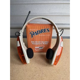 NOS VTG San Diego Padres AM/FM All Weather Headphone Radio