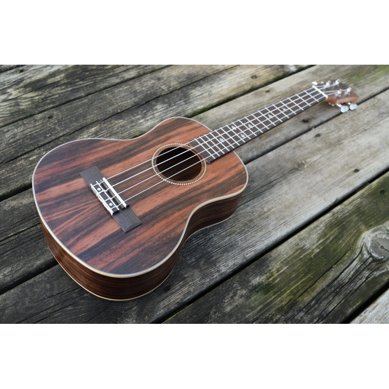 Aloha Ukulele Ebony Wood, Many Sizes, W/Wt EQ (Canadian brand)