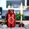 Match Keychain Lighter, Kerosene Refillable, Waterproof Flint Igniter, Permanent Match