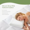 JHK Comfy Memory Foam Pillow Neck Relief Ergonomic Body Side