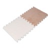 10pcs Plush Foam Floor Mat Washable Interlocking Carpet Tiles Cuttable