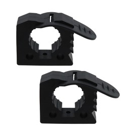 Coshar 2Pcs Clamp Mounting Kit Fit 1inch-1.5inch Diameter,Black Quick Release Rubber Clamp Mount Rubber Hose Clamps For RV,Trucks,Garage, Boat or Home