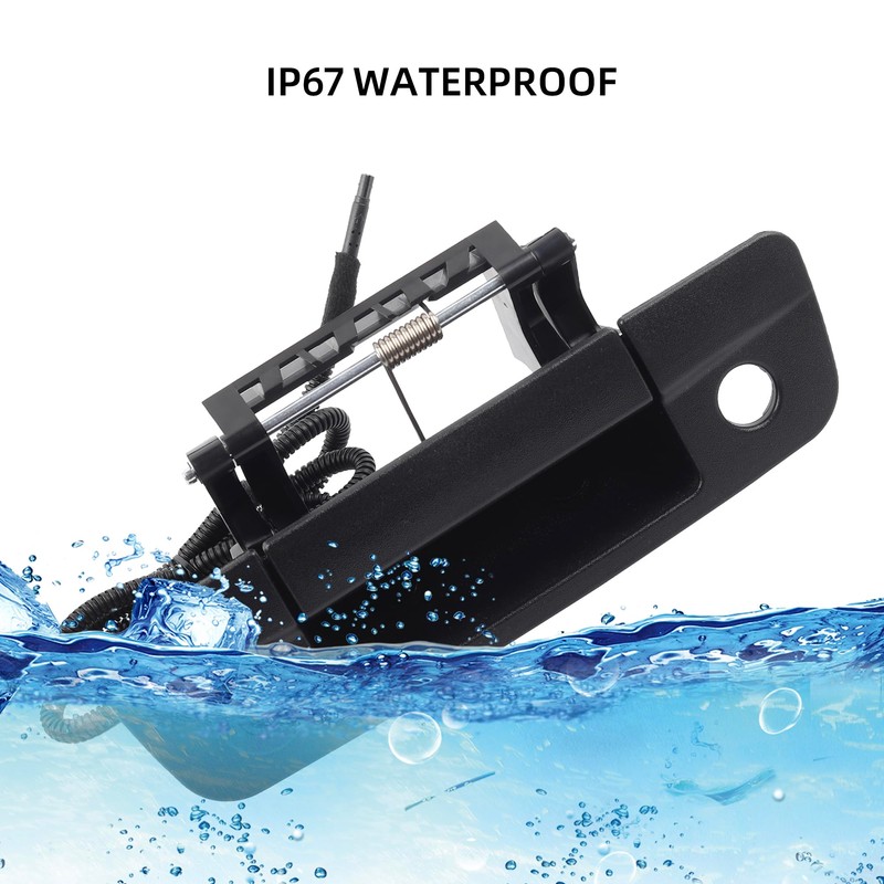 Dasbecan Tailgate Handle with Backup Rear View Camera Compatible with