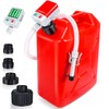 Fuel Transfer Pump with Auto-Stop Sensor-3.2GPM,30s Alert Beep,Overfill Protection,51"Hose Transfer