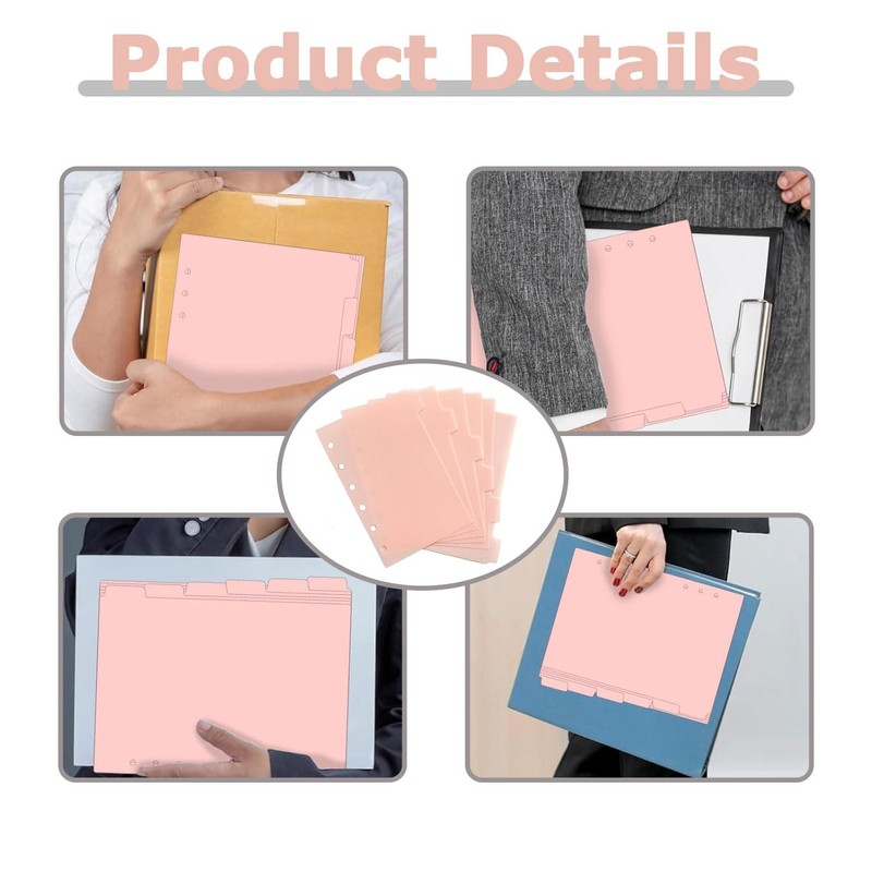 LvYiLinggg Plus PP Index Sheet A7 6 Holes 2 Pairs
