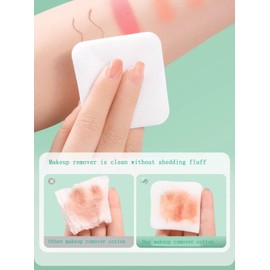 Square Cotton Pads,180Ct, Ultra Soft & Lint-Free & Textured, Facial Eye Makeup Remover Pads, Face Pads Cleansing Cotton Squares, Natural Premium Cotton Rounds Cosmetic Cotton Pads for Daily Skin Care