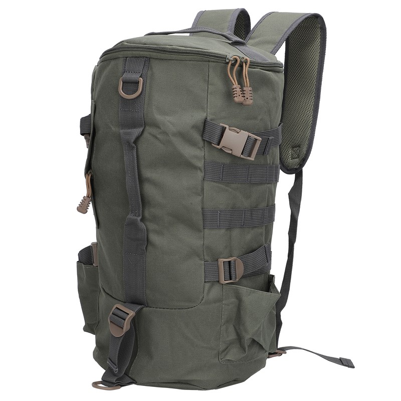 Fishing Tackle Backpack Large Capacity Portable Cylindrical Fishing Rod Bag
