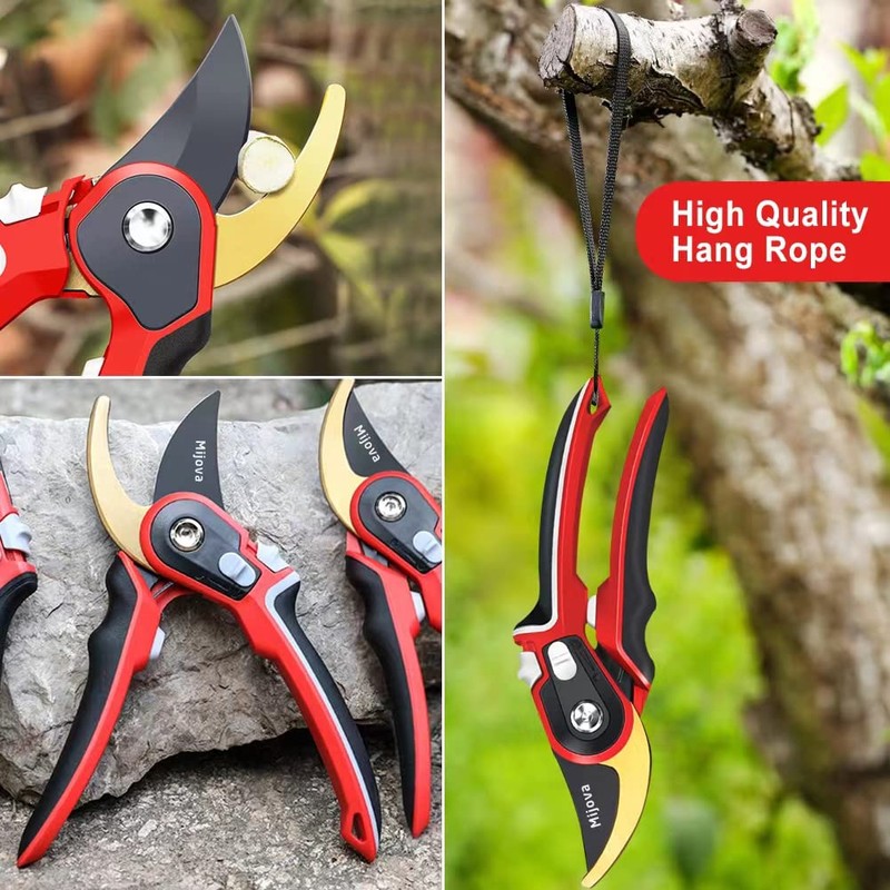 Garden Shears, Pruning Shears for Gardening Heavy Duty with Rust