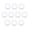 Pack of 10 Cupboard Hangers, Cupboard Holders Plastic 20mm Keyhole