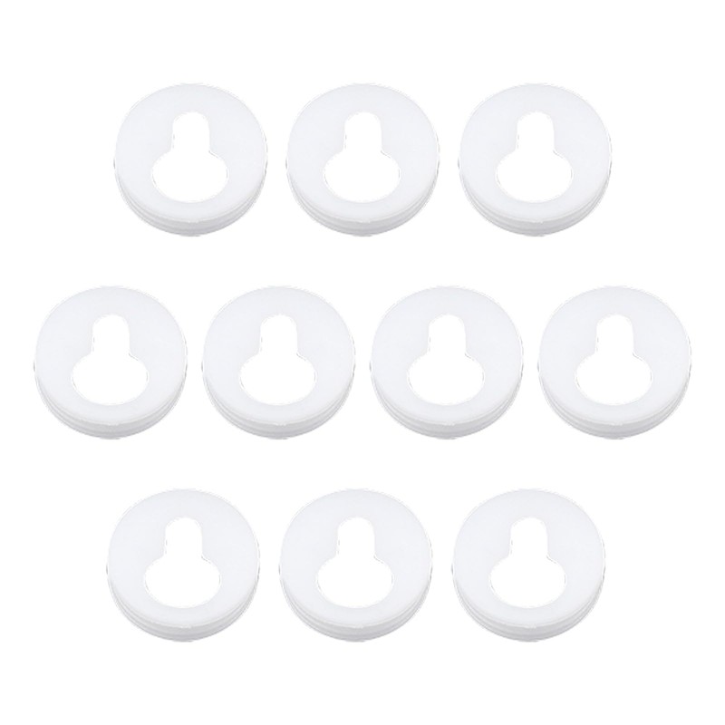 Pack of 10 Cupboard Hangers, Cupboard Holders Plastic 20mm Keyhole