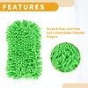 Partuto 1 Pc Universal Car Wash Mitts Chenille Cleaning Sponge