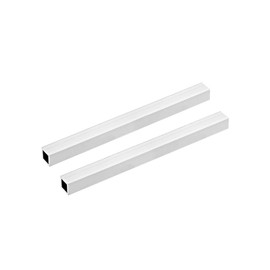 TOP-VIGOR 2Pcs 6063 Aluminum Square Tube, 15mm x 15mm x 2mm Wall Thickness 200mm Length Aluminum Tubing Seamless Straight Pipe Metal Tube for Machinery Frame Construction DIY Projects
