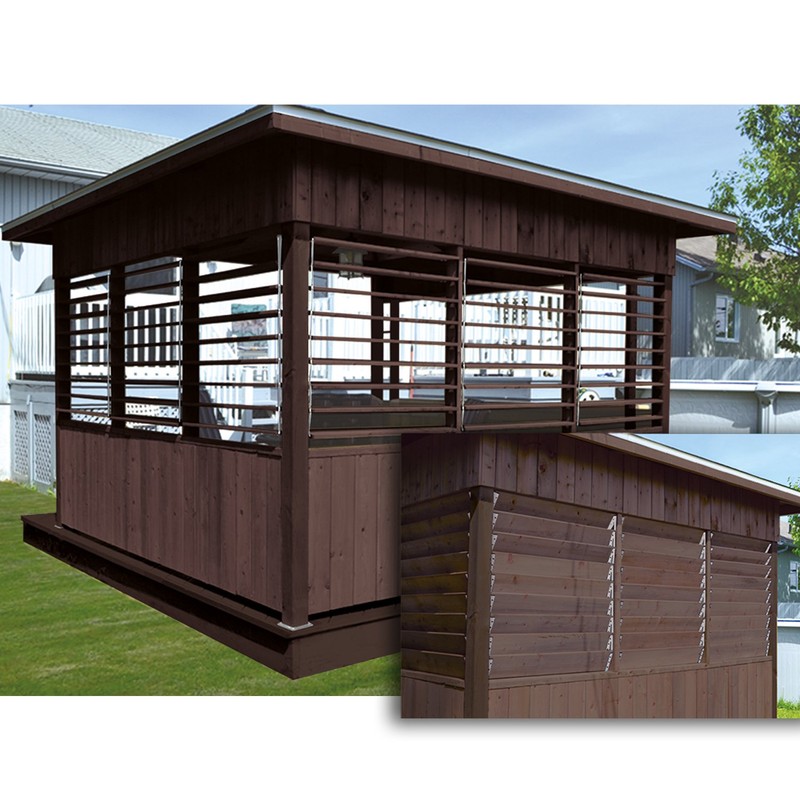 Pylex Deck Sunblind System 11070, Louvers Bracket Shutter Hardware Kit,