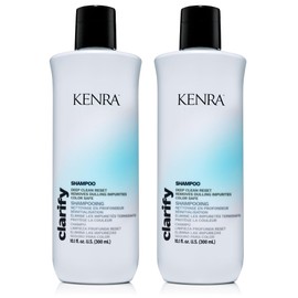 Kenra Clarify Shampoo | Deep Cleansing | Color-Safe | Removes Dulling Deposits & Product Build Up | Brightens Highlighted, Bleached, or Gray Hair | Adds Shine | All Hair Types | (2-Pack)