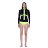 GlideSoul Women's 1 MM FRONT ZIP SPRING SUIT Black/Lemon 2X-Small