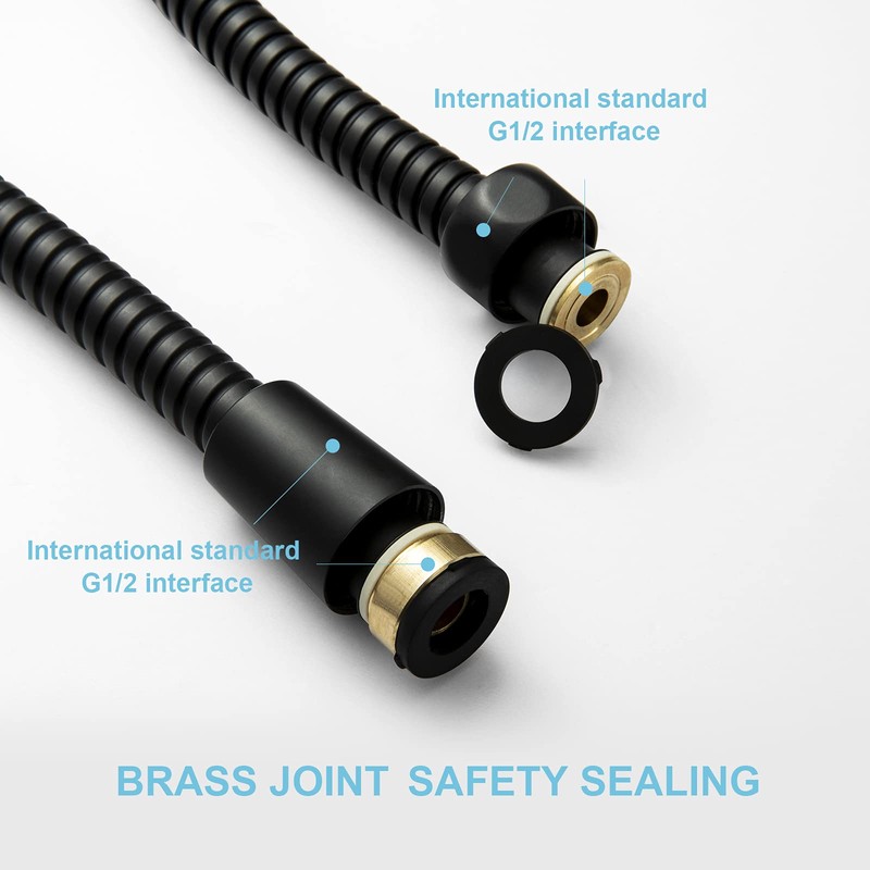 OFFO Shower Hose 2.5m,Stainless Steel Replacement High Pressure Extra Long