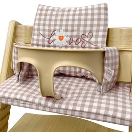 WANDGU Seat Cushion for Stokke Tripp Trapp High Chair: Soft and Comfortable High Chair Cushion, Laminated Coating, High Chair Seat Cushion Set Suitable for Stokke Tripp Trapp (Small Daisy)