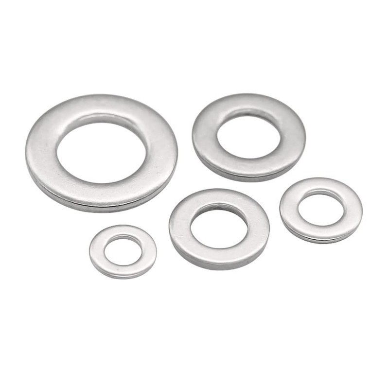 Hex Lock Nuts 20pcs M3 to M10 with Flat Washers
