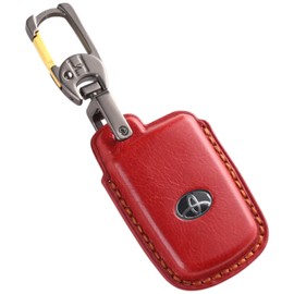 Voxy 80 Series, Noah 80 Series, Esquire Keychain, Genuine Leather, Sienta 170 Series, Genuine Leather Key Cover, Smart Key Case, Toyota Key Cover, 1.Red, S