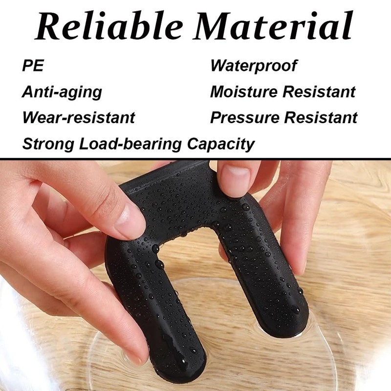 4 Pack Wheel Stoppers for 65mm Diameter Wheels Rolling Furniture