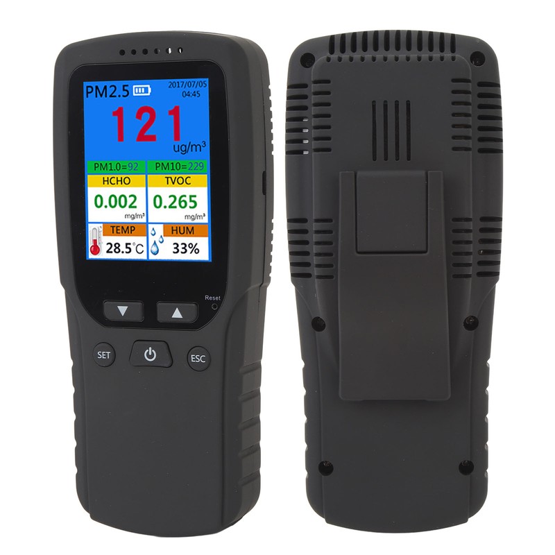 Air Quality Monitor 2.8inch LCD Screen PM2.5 1.0 10 HCHO