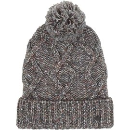FRAAS Women's Knitted Hat in Wool Blend - Warming and Skin-friendly - One Size, granitgrau