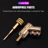 4pcs Banana Plug BA1403 Angled Locking Stacking Banana Plug 24K