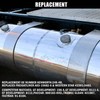 Vitonsbay Locking Fuel Cap,3" Nominal，Vented,Aluminum Fuel Cap Fit for Kenworth