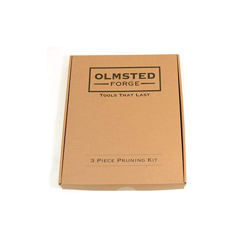 OLMSTED FORGE Pruning Tool Kit, 3 pcs: Pruner, Saw &