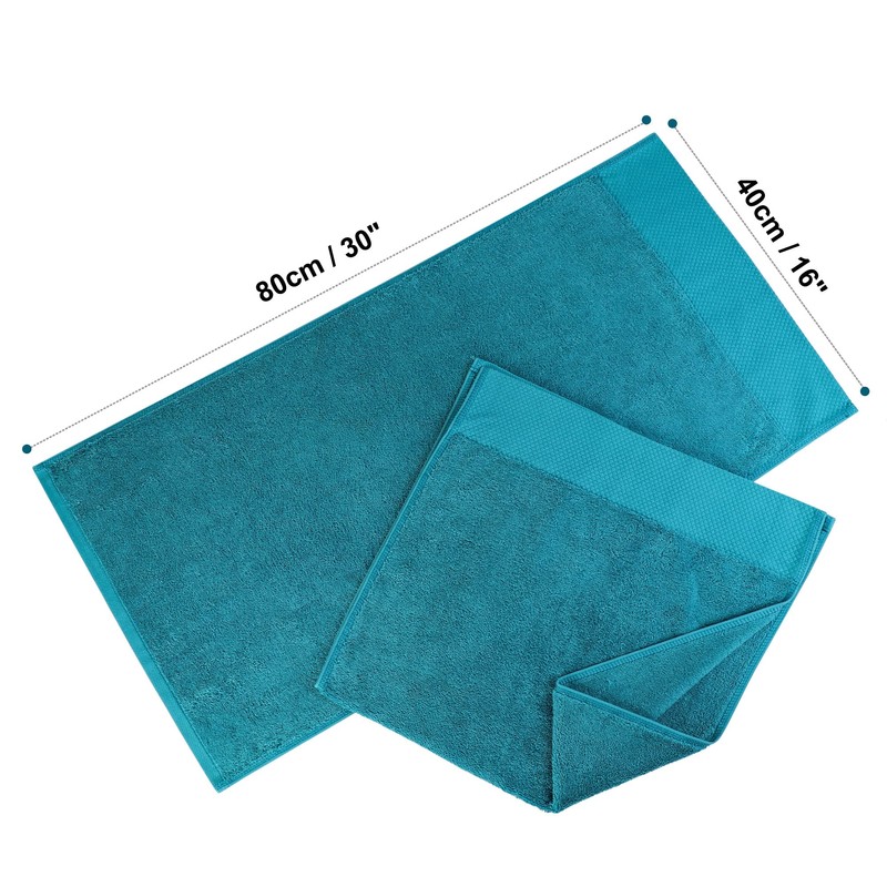 PiccoCasa 100% Cotton Hand Towels, 2 Pack Thick Face Towel